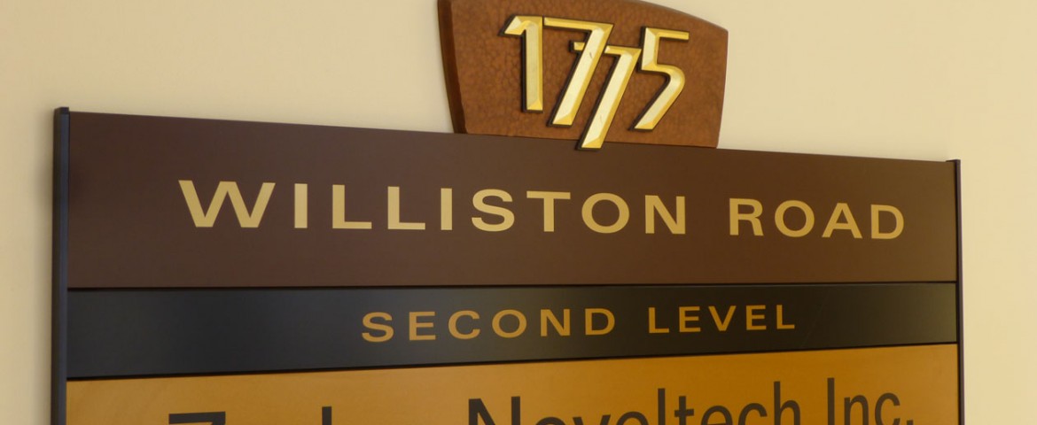 1775 Williston Rd. directory sign