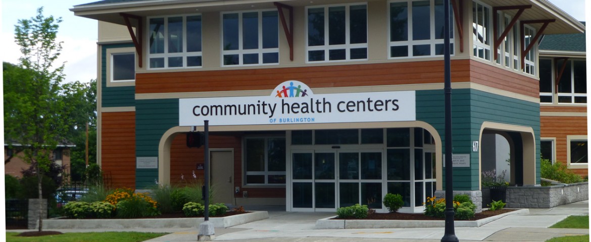 Community Health Center of Burlington sign