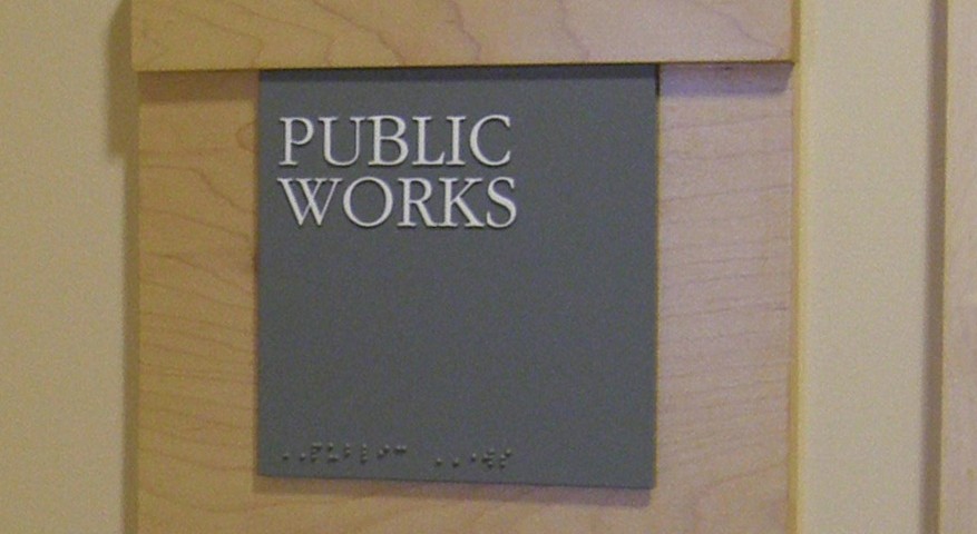 Public Works sign