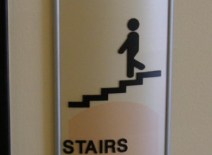 Stairs sign