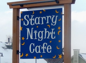 Starry Night Cafe Sign by Design Signs Vermont