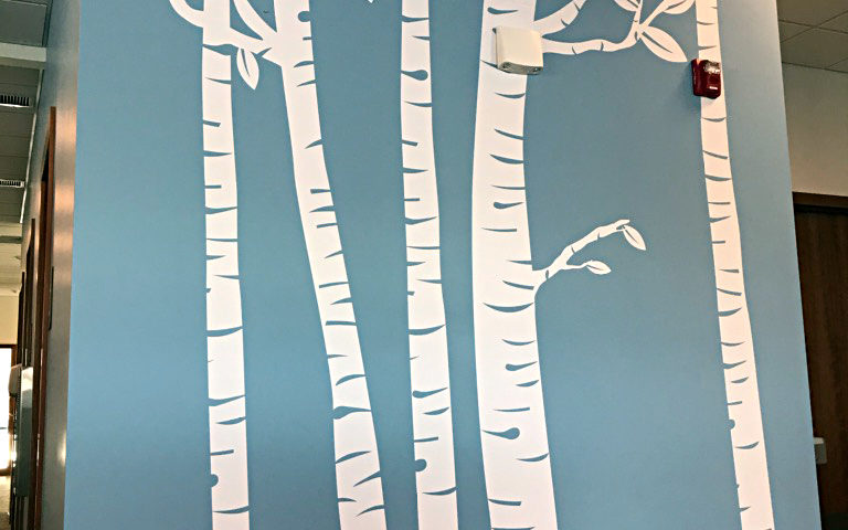 White Vinyl Birch Trees