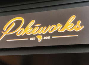Pokeworks side/edge/back lit sign