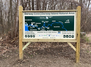 Derway Cove & Island Natural Area Sign Map
