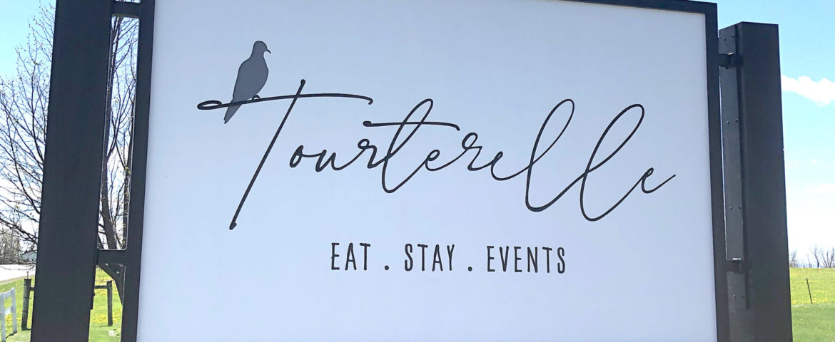 Tourterelle Carved & Painted Sign