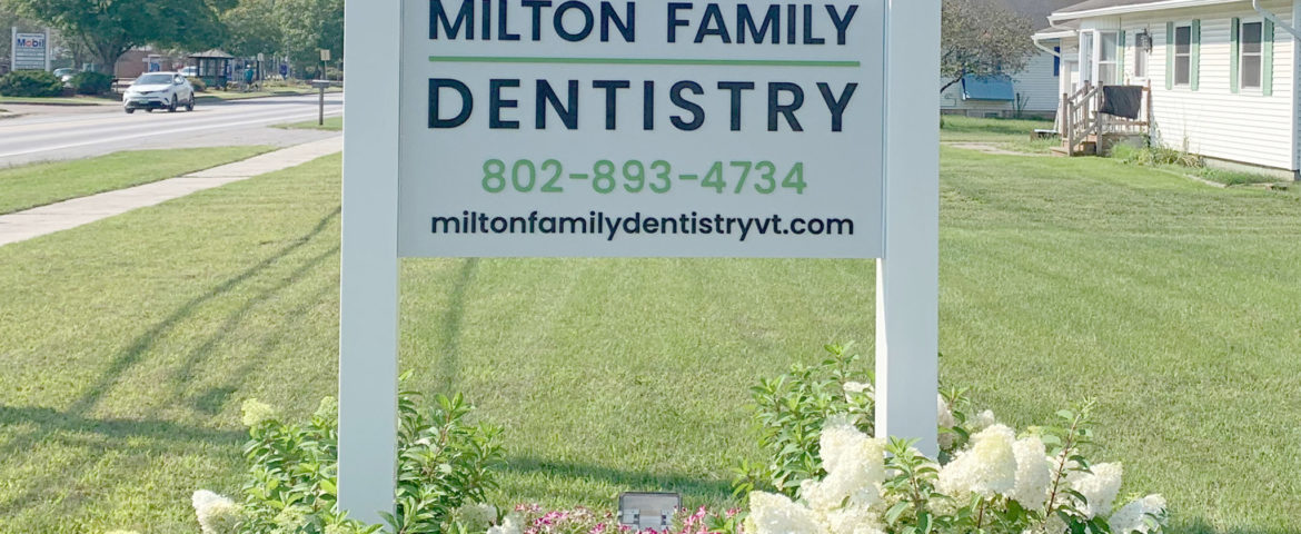Milton Family Dentistry - Custom Raised Acrylic Lettering Sign