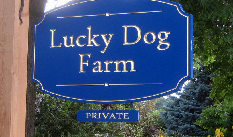 Lucky Dog sign