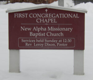 First Congregational Chapel Sign