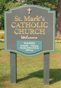 St. Marks Catholic Church Sign