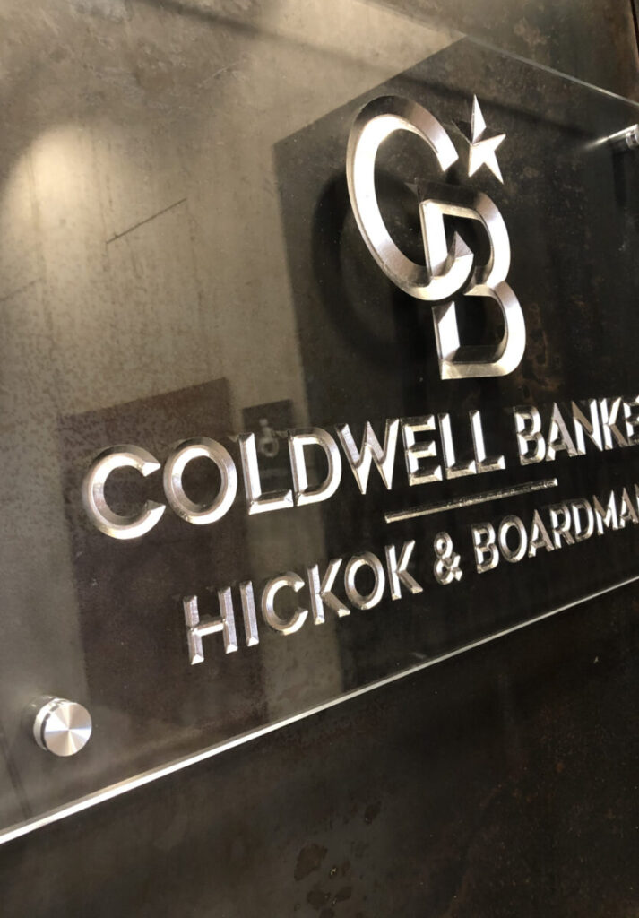Coldwell Banker Acrylic Carved Sign
