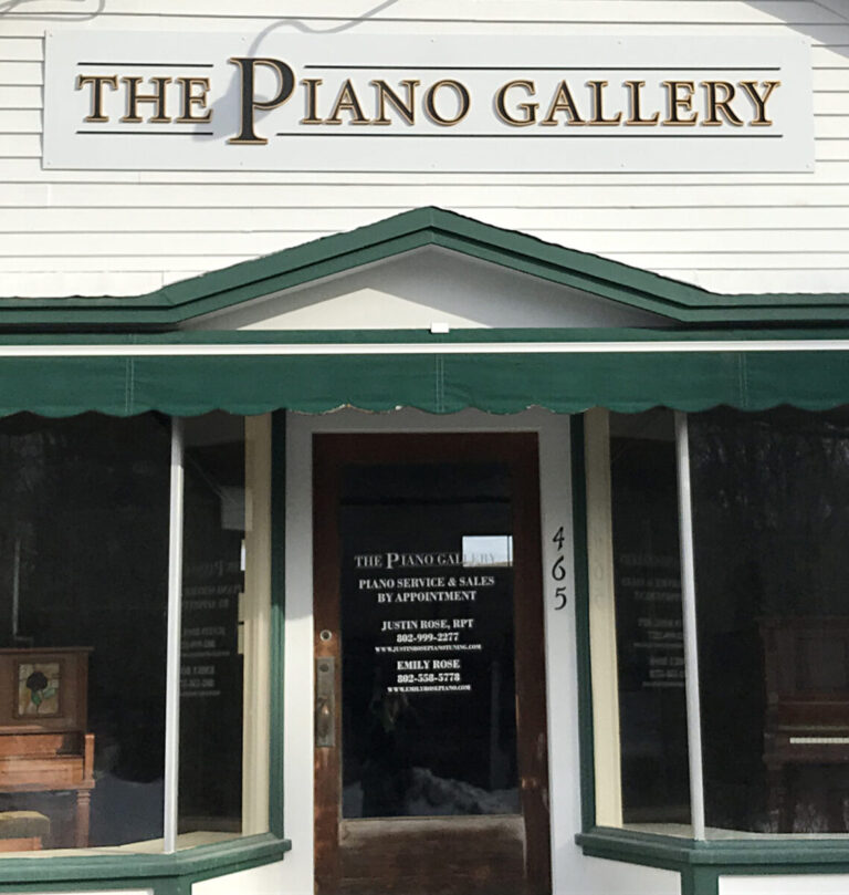 The Piano Gallery Raised Letters Sign