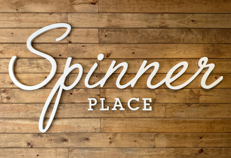 Spinner Place Raised Wall Graphic